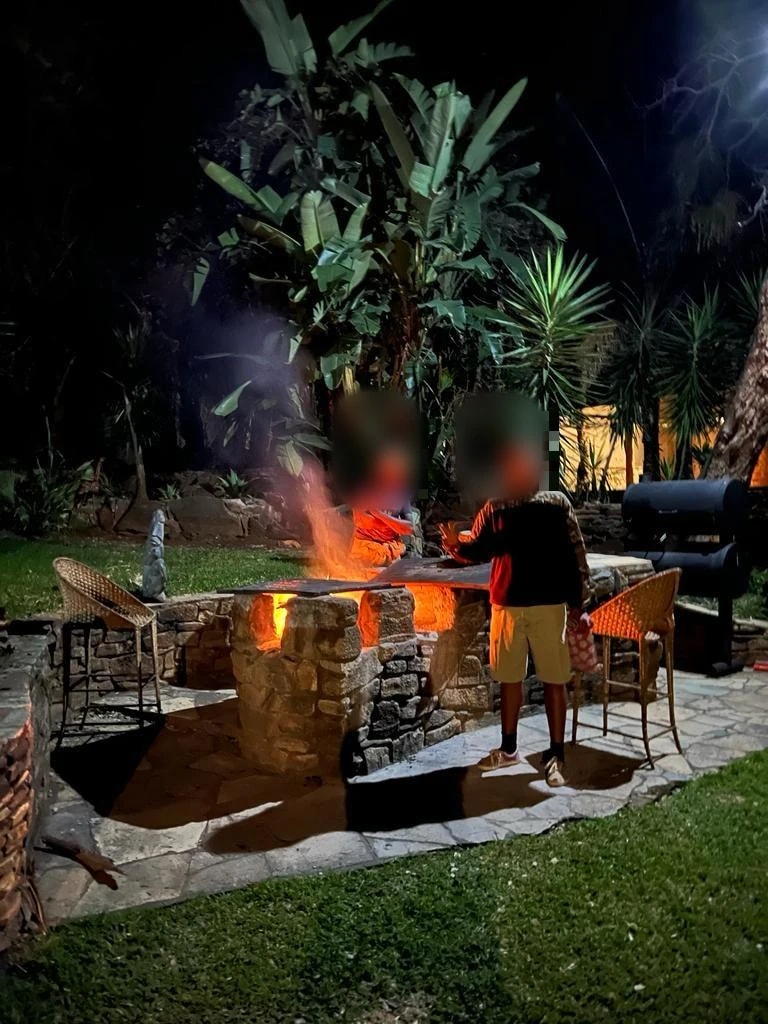 Lodge at night, Africa